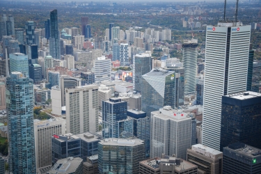 Une vue de Toronto depuis la CN Tower
