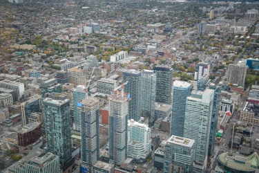 Une vue de Toronto depuis la CN Tower