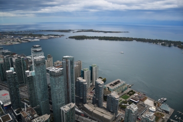 Une vue magnifique depuis la CN Tower