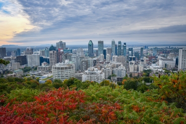 Vue de Montréal depuis le belvédère Kondiaronk