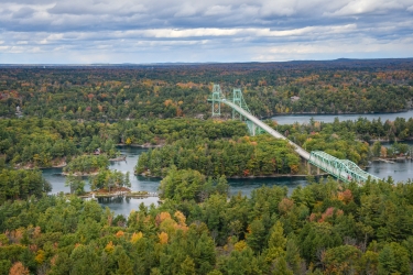 Le pont permettant de relier le Canada aux Etats-Unis