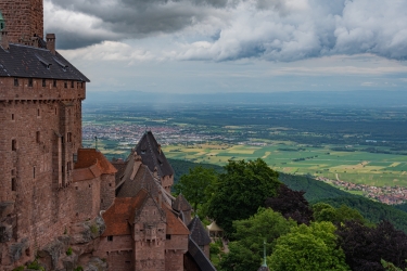 La vue depuis le Château du Haut-Kœnigsbourg