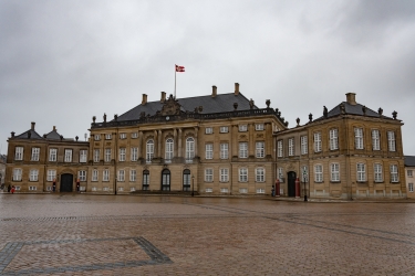 Le palais d'Amalienborg à Copenhague