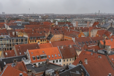 Belle vue sur Copenhague, depuis le sommet de la Tour Ronde