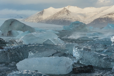 La lagune glaciaire de Jökulsárlón en Islande