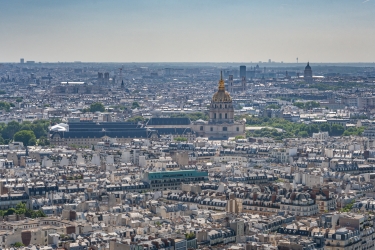 Vue depuis le sommet de la tour Eiffel