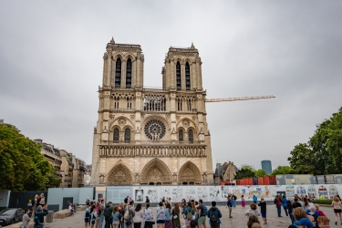 Notre-Dame de Paris, en partie détruite par un incendie le 15 avril 2019