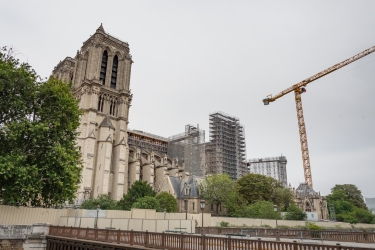 Notre-Dame de Paris, en partie détruite par un incendie le 15 avril 2019