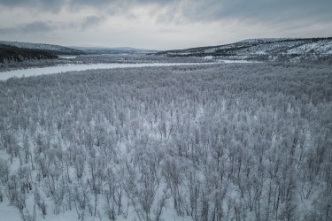 La Laponie vue du ciel