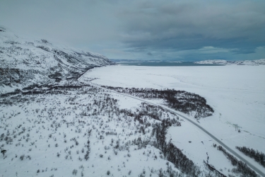 La Laponie vue du ciel