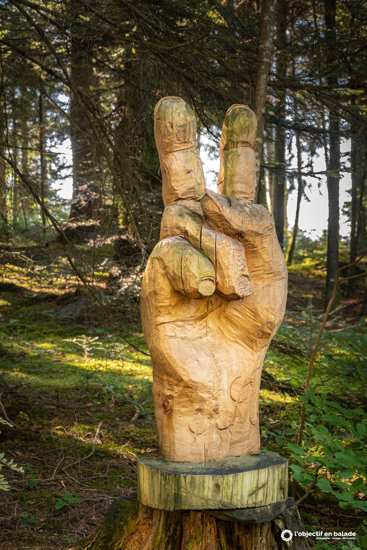 Sculpture en bois La Gardienne de La Forêt, En bois